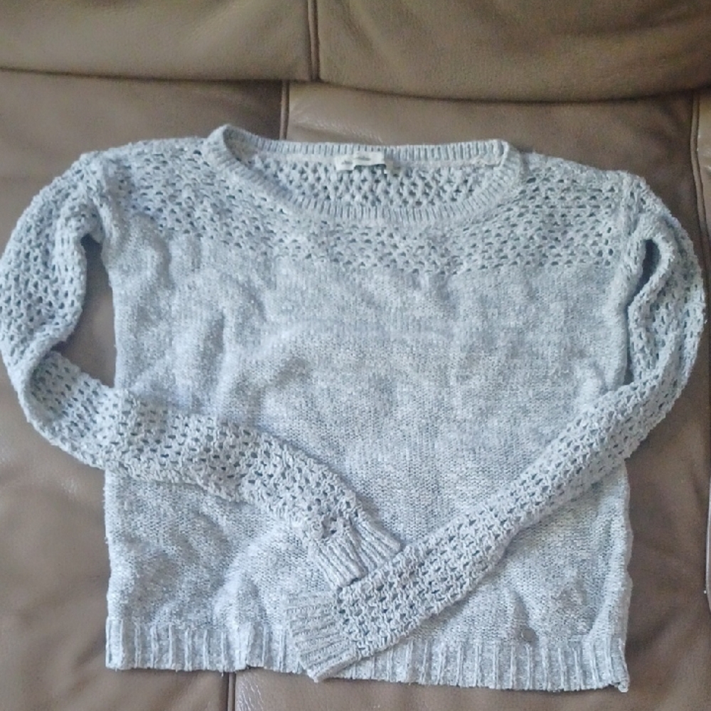 Abercrombie Kids Heather Gray Knit Sweater
